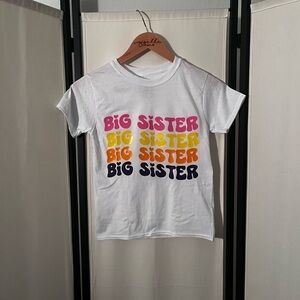 3/$10 Big Sister Purple Yellow Orange Pink Shirt